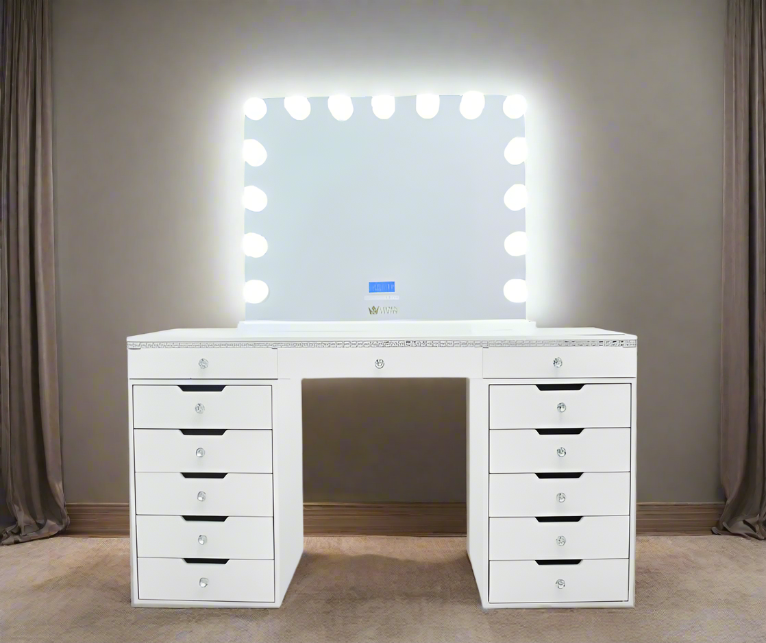 Marilyn Hollywood Makeup Vanity Station White Crystal CrownVanity marilyn-hollywood-makeup-vanity-station-white-crystal-crownvanity