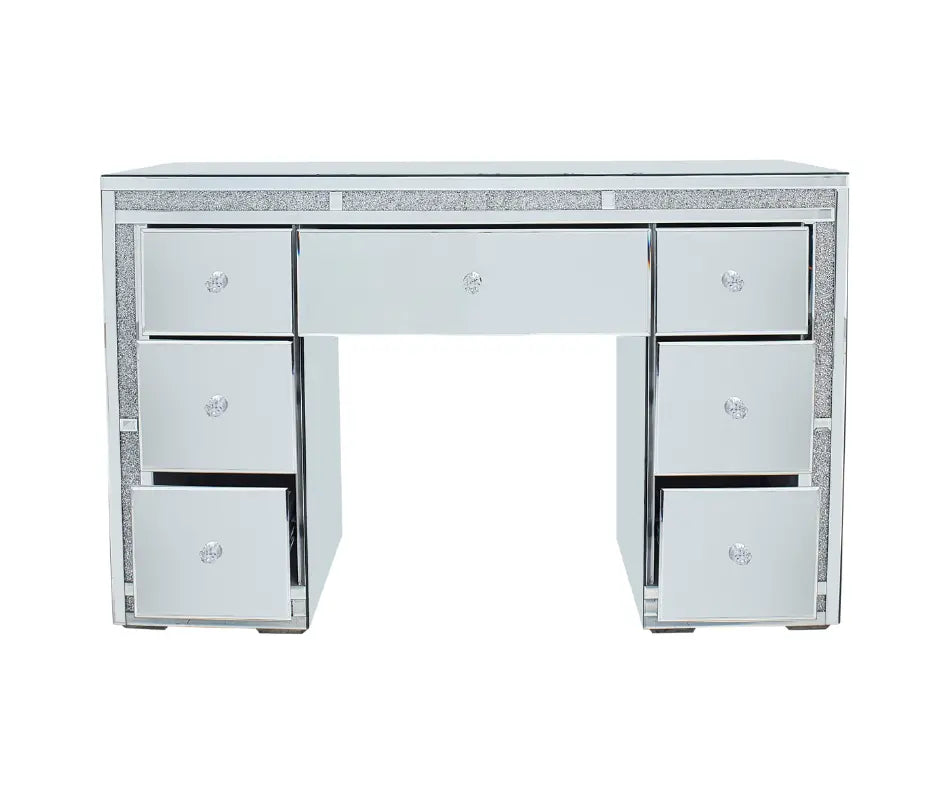 Camila Hollywood Makeup Vanity Table Silver Crown Vanity