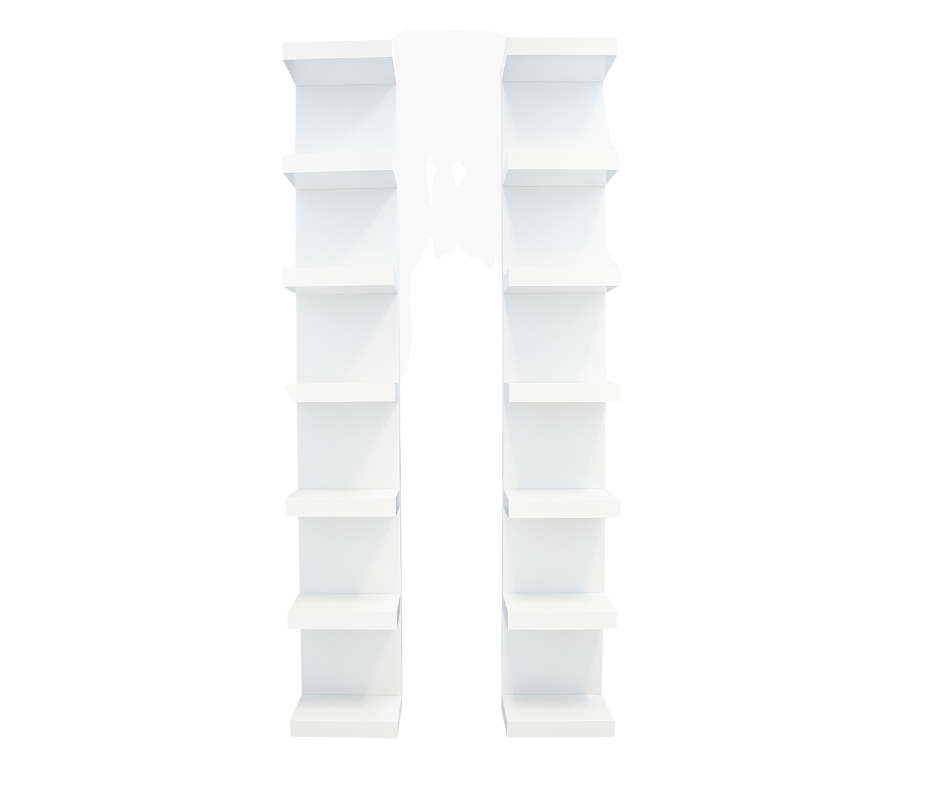 White Floating Shelves - Crown Vanity impressions vanity